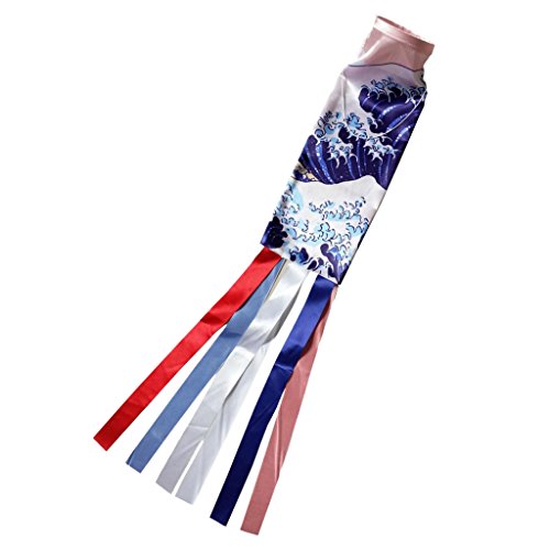 MagiDeal Karpfen Windsocks Streamer Bunte Fisch Flagge Dekoration, 2, 70cm von MagiDeal