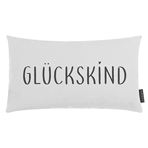 Magma-Heimtex Kissen Spruchkissen Glückskind 30x50cm (weiß) Magma-Heimtex Kissen Spruchkissen Glückskind 30x50cm (weiß) von Magma-Heimtex