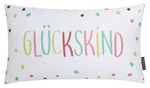 Magma Kissen Glückskind bunt - ca. 30 x 50 cm - Digitaldruck mit dem Spruch GLÜCKSKIND - Kissen mit Füllung - waschbar Magma Kissen Glückskind bunt - ca. 30 x 50 cm - Digitaldruck mit dem Spruch GLÜCKSKIND - Kissen mit Füllung - waschbar von Magma-Heimtex