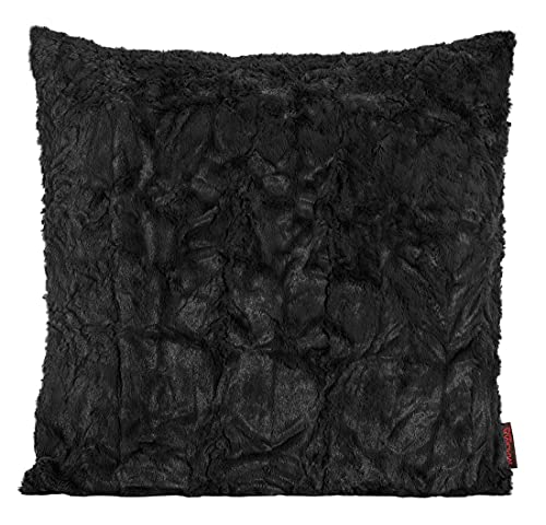 Zwei Magma Kissenhülle Fluffy - 40 x 40 cm - Plüsch Kissenhülle Felloptik - sehr flauschig und kuschelig viele Farben, Farbe:Magma_schwarz_001 Zwei Magma Kissenhülle Fluffy - 40 x 40 cm - Plüsch Kissenhülle Felloptik - sehr flauschig und kuschelig viele Farben, Farbe:Magma_schwarz_001 von Magma-Heimtex