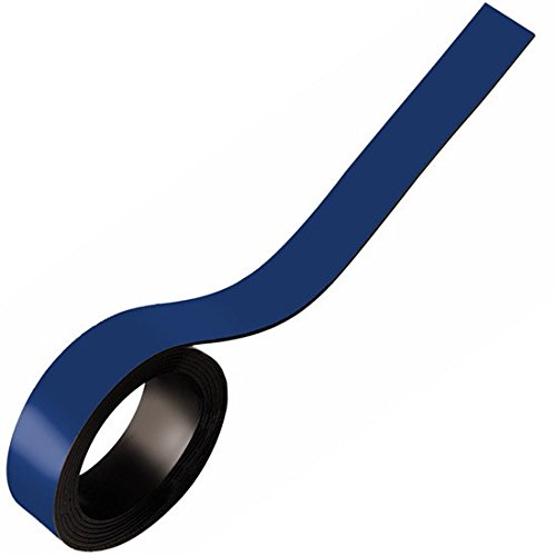 Magnetband Kennzeichnungsband farbig, Breite 15mm - 5m Rolle - Magnetstreifen - Zum Beschriften und Markieren, von Lager, Werkstatt, für Whiteboards, Flipcharts, Präsentationen, Farbe:blau von Magnosphere