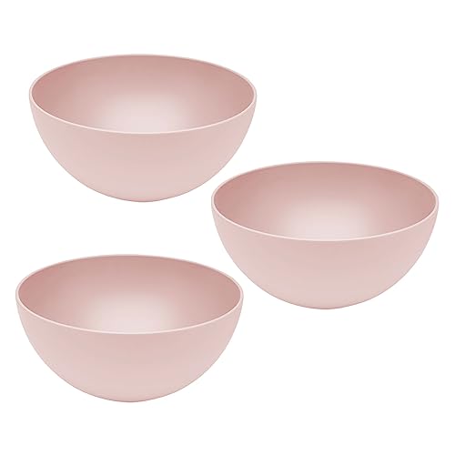 3er Set Magu Natur-Design Schüssel Rosa Ø 16 cm aus einem Polymer aus natürlichen Materialien Schüsselset Salatschüssel von Magu