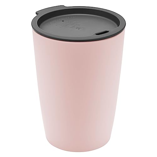 Magu Natur-Design Trinkbecher Coffee to Go Rosa ca. 310 ml aus einem Polymer aus natürlichen Materialien Mehrwegbecher Kaffeebecher von Magu