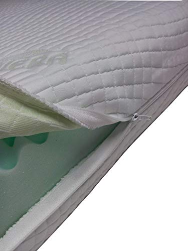 Mail2Mail Matratzenbezug Allergikergeeignet mit 4-seitigem Reißverschluss aloevera Easy clean, Matratzenschoner, Matratzenbezug 100 x 200 cm alle Höhen,Bett,bezug von Mail2Mail