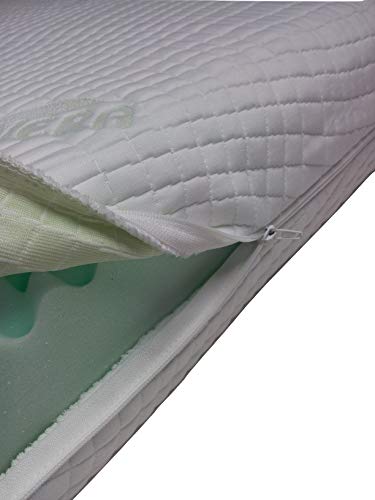 Mail2Mail Matratzenbezug Allergikergeeignet mit 4-seitigem Reißverschluss aloevera Easy clean, Matratzenschoner, Matratzenbezug alle Größen alle Höhe, (80 x 190 cm) von Mail2Mail