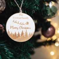 Personalisierte Familienname Kugel | Geschenk Für Die Ganze Familie Weihnachten 2021 Stammbaum Dekoration Sie Aus Holz von MaisonCreationShop