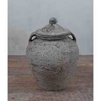 Topf Vase Aus Nepal, Steinvase, Vintage Vase, Tontopf, Dekoration, Inneneinrichtung, Unikat, Einzigartiges Dekor von MaisonExtravaganza