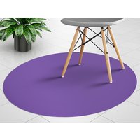 Royal Purple Runde Stuhlmatte, Matte Unter Stuhl, Runder Stuhlschutz Vinyl Stuhlteppich von MajesticMats