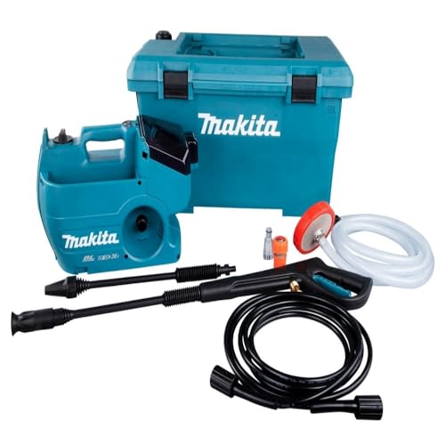 Makita DHW080ZK Akku-Hochdruckreiniger 2x18V (ohne Akku, ohne Ladegerät) inkl. Wasser- und Transportbox von Makita