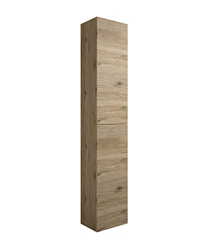 Mama Store Hängesäule ERA Umkehrbare Säule hängend 2 Türen, T, Technisches Holz, Natürliche Eiche, L. 30 X P. 22 X H. 160 cm von Mama Store