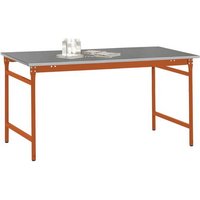Manuflex BB3064.2001 Beistelltisch BASIS stationär mit Blechbelag-Platte in Rotorange RAL 2001, BxT Manuflex BB3064.2001 Beistelltisch BASIS stationär mit Blechbelag-Platte in Rotorange RAL 2001, BxT von Manuflex