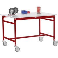 Manuflex BB4085.3003 Beistelltisch BASIS mobil mit Multiplex-Platte in Rubinrot RAL 3003, BxTxH: 200 Manuflex BB4085.3003 Beistelltisch BASIS mobil mit Multiplex-Platte in Rubinrot RAL 3003, BxTxH: 200 von Manuflex