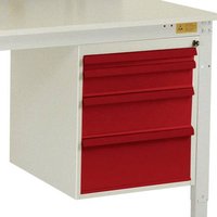 Manuflex LZ4763.3003 ESD ESD-Gehäuse-Unterbau, Nutzhöhe 500mm mit 4 Schubfächern. Für Tischtiefe Manuflex LZ4763.3003 ESD ESD-Gehäuse-Unterbau, Nutzhöhe 500mm mit 4 Schubfächern. Für Tischtiefe von Manuflex
