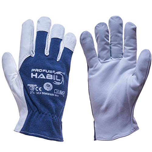 12 Paar Leder-Arbeitshandschuhe Montagehandschuhe Mechanikerhandschuhe(HABIL-12) (10 (XL)) von Marel