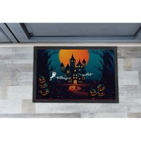 Hello Pumpkin Fußmatte - Halloween | Herbstdeko Einweihungsparty Geschenk Personalisiert Willkommensmatte Wohndeko von MariasCustomGifts
