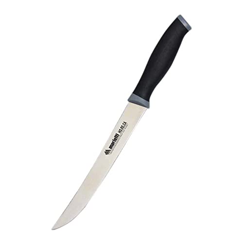 Marietti 1252TP ARROSTO Tranchiermesser, Glatte Klinge, Schwarz/Grau, 21cm Klingenlänge von Marietti