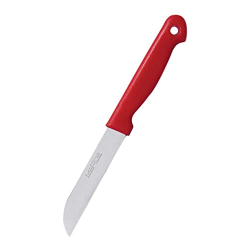 Marietti 20T Paring Glatt Schälmesser, 8.5cm Klingenlänge, Weiß/Gelb/Grün/Rot/Blau/Schwarz, 6 Stück von Marietti