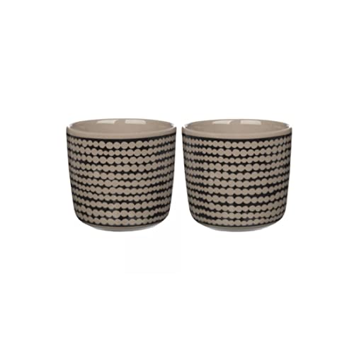 Marimekko Siirtola. Cup 2Dl W/Out H 2Pcs - Terra, Black Marimekko Siirtola. Cup 2Dl W/Out H 2Pcs - Terra, Black von Marimekko