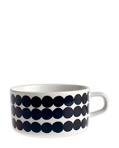 Marimekko - Teetasse, Tasse - Oiva-Siirtolapuutarha - Steingut - Weiß-Schwarz - 250 ml - 1 Stück Marimekko - Teetasse, Tasse - Oiva-Siirtolapuutarha - Steingut - Weiß-Schwarz - 250 ml - 1 Stück von Marimekko
