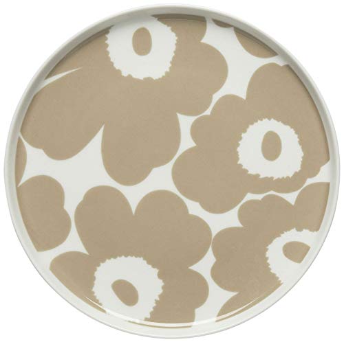 Marimekko - Teller, Kuchenteller, Frühstücksteller- Oiva-Unikko - Weiß-Beige - Steinzeug - D:20 cm Marimekko - Teller, Kuchenteller, Frühstücksteller- Oiva-Unikko - Weiß-Beige - Steinzeug - D:20 cm von Marimekko