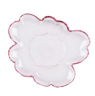 Marimekko Unikko Glass Plate 20 cm, lt.pink Glass Marimekko Unikko Glass Plate 20 cm, lt.pink Glass von Marimekko