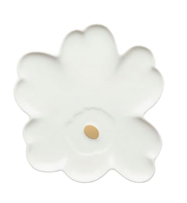 Marimekko Unikko Shape Plate 20 cm, D 20 cm - White, Gold Marimekko Unikko Shape Plate 20 cm, D 20 cm - White, Gold von Marimekko