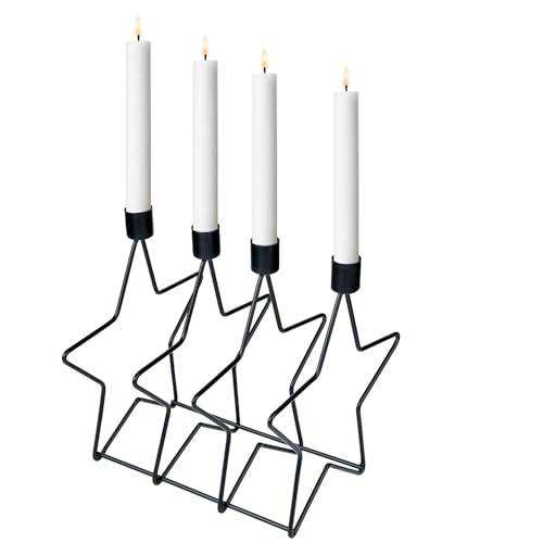 Marrakesch Moderne Kerzenhalter Meligne aus Metall 22cm lang - Weihnachtsdeko Kerzenständer in Stern-Form Modern von Marrakesch Orient & Mediterran Interior