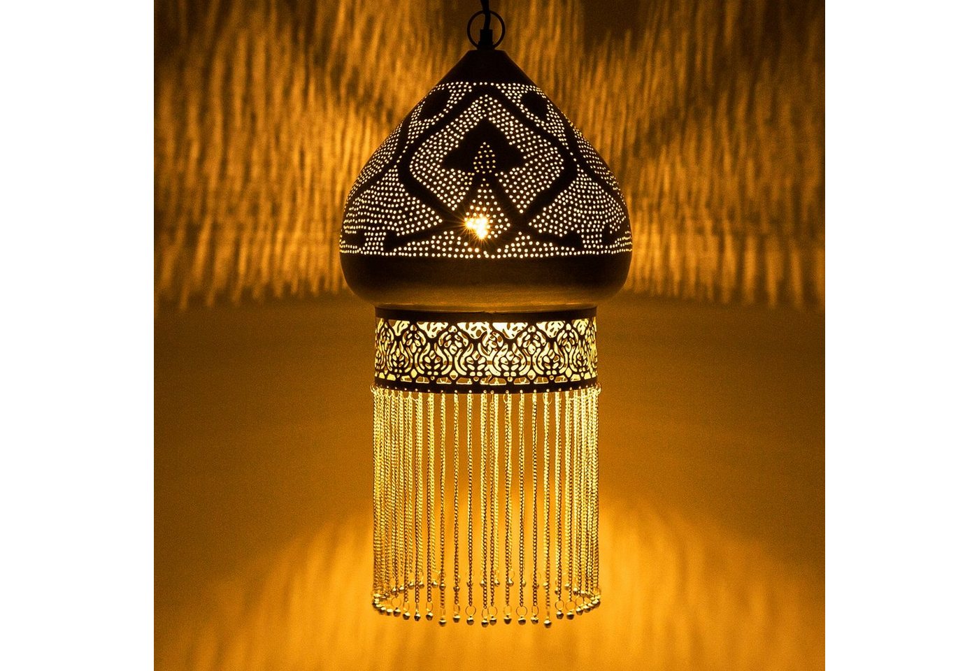 Marrakesch Orient & Mediterran Interior Deckenleuchte Orientalische Lampe Pendelleuchte Silber Archita 60cm von Marrakesch Orient & Mediterran Interior