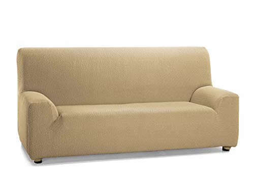 Martina Home Tunez, elastischer Sofabezug für 3-Sitzer-Sofa (170-220 cm), Beige von Martina Home