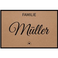 Fußmatte HOME STYLE - "Family House" - personalisierbar von Mattenlager