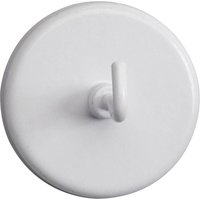 Magnet (ø x h) 47 mm x 36 mm rund, mit Haken Weiß 5 St. 6159002 - Maul von Maul