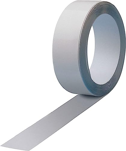 Maul Ferroband 100 cm x 3,5 cm | geeignet als Toniebox Regal, Bilderleiste, für Magnete und leichtes magnetisches Werkzeug | Länge zuschneidbar | Selbstklebendes Magnetband aus Stahlblech | Weiß von Maul