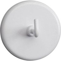 Maul Magnet (Ø x H) 47mm x 36mm rund, mit Haken Weiß 5 St. 6159002 von Maul