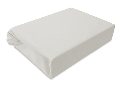 Spannbettlaken Kinderbett Jersey 60x120 70x140 80x160 Top Qualität Hohe Gewicht 180g/m2 (80X160, Weiß) von Mavantara