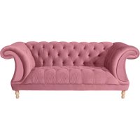 Max Winzer Chesterfield-Sofa "Isabelle", mit Knopfheftung & gedrechselten Füßen in Buche natur, Breite 200 cm von Max Winzer