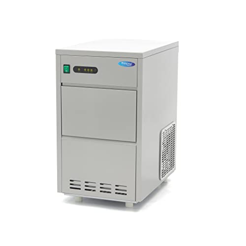 Eiswürfelmaschine mit 5 KG Stauraum – 24 KG Eiswürfel pro Tag – Gastronomie – Eiswürfelmaschine Edelstahl Eiswürfelmaschine mit 5 KG Stauraum – 24 KG Eiswürfel pro Tag – Gastronomie – Eiswürfelmaschine Edelstahl von Maxima
