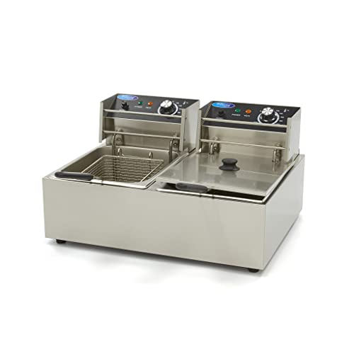 Maxima Gastro Fritteuse - 2 x 6 l - 2 Körbe - Bis zu 2,4 kg Pommes Frites Maxima Gastro Fritteuse - 2 x 6 l - 2 Körbe - Bis zu 2,4 kg Pommes Frites von Maxima