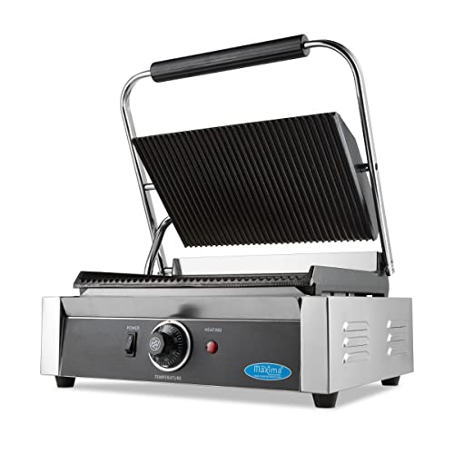 Maxima Gastro Kontaktgrill - Gerillt - Einzelgrillplatte - 33,5 cm Maxima Gastro Kontaktgrill - Gerillt - Einzelgrillplatte - 33,5 cm von Maxima