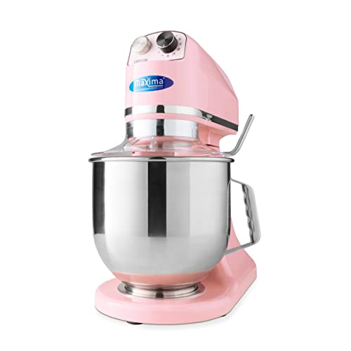 Planetenmixer 7 l, bis zu 2 kg Teig, pastellrosa – Edelstahl-Rührschüssel – 11 Geschwindigkeiten – Küchenmaschine – Standmixer – Küchenmaschine – 7 Liter Planetenmixer 7 l, bis zu 2 kg Teig, pastellrosa – Edelstahl-Rührschüssel – 11 Geschwindigkeiten – Küchenmaschine – Standmixer – Küchenmaschine – 7 Liter von Maxima