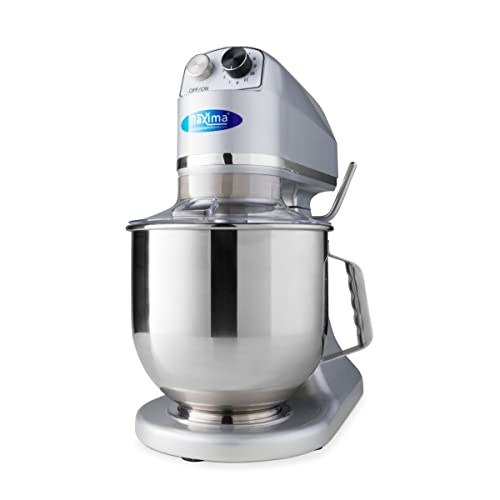 Planetenmixer 7 L bis zu 2 kg Teig Silber – Edelstahl-Rührschüssel – 11 Geschwindigkeiten – Küchenmaschine – Standmixer – Lebensmittelroboter – 7 Liter – Grau Planetenmixer 7 L bis zu 2 kg Teig Silber – Edelstahl-Rührschüssel – 11 Geschwindigkeiten – Küchenmaschine – Standmixer – Lebensmittelroboter – 7 Liter – Grau von Maxima