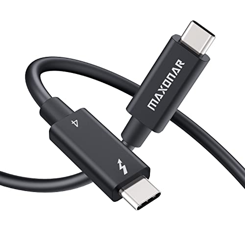 Maxonar [Intel Zertifiziert] Thunderbolt 4 Kabel 2m, TB4 Kabel,USB 4,40Gbits,8K Display,Kompatibel mit Mac Studio,Studio Display,für i-Phone 15 Pro/Max Macbook air/Pro M2,M1 MacBook,Hub,SSD,eGpu von Maxonar