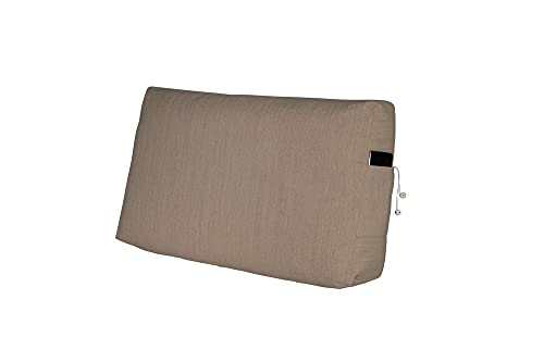 Rückenkissen Lesen Palettenkissen Kopfkissen RückenstützeTasche Pocket Euro Paletten Palettenauflage Sofa Nackenstütze Keilkissen Polstermöbel Schlafzimmer Garten MH-UQ-02 Sand 70x45x10/20 cm von Mayaadi Deluxe