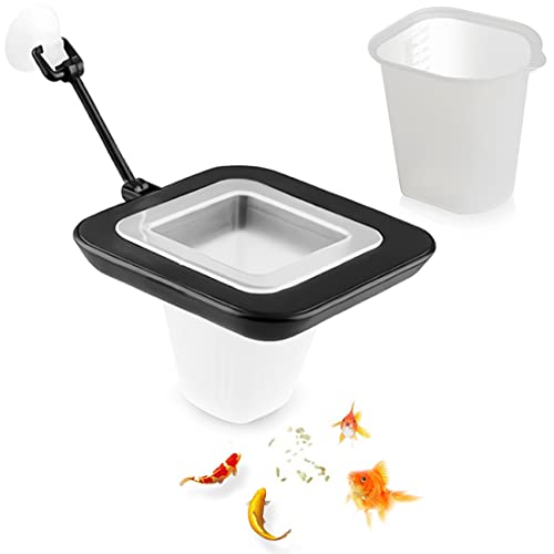 Maytop Aquarium Feeding Station Schwimmendes Fisch Futter Ring - Rote Würmer Fütterung Schüssel Fütterungsring Mit Saugnapf Messbecher Set Fischfutter Werkzeug von Wailicop