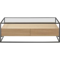 MCA furniture Couchtisch "Evora", mit Glas und 2 Schubladen mit Push to open von Mca Furniture