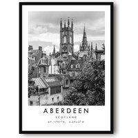 Aberdeen Reisedruck, Poster, Einzigartige Wandkunst, Schwarzweiße Beliebter Druck, Galeriewanddruck A1/A2 A3 A4 A5 von MeAndKatePrints