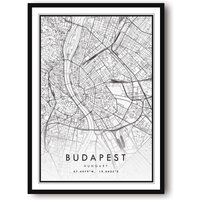 Budapest Karte Druck, Ungarn Posterdruck, Stadtplan Drucke, Drucke Von Ungarn, Beliebtes Geschenk, Druck A1/A2/A3/A4/A5 von MeAndKatePrints
