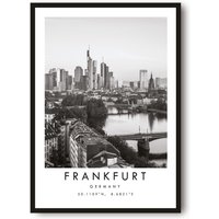 Frankfurt Reise-Druck, Deutschland Poster-Druck, Frankfurt-Wand-Kunst Minimalistisch, Frankfurt-Druck, Fotografie Drucke Von A1/A2/A3/A4/A5 von MeAndKatePrints