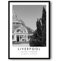 Liverpool-Reisedruck, Liverpool-Poster, Einzigartiges Wandkunst-Dekor, Schwarz-Weißes Wohndekor, England Liver, Beliebter Druck A1/A2/A3/A4/A5 von MeAndKatePrints