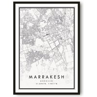 Marrakesch Karte Druck, Marokko Poster Stadt Drucke, Drucke Von Marokko, Beliebtes Geschenk, Druck A1/A2/A3/A4/A5 von MeAndKatePrints