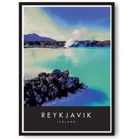 Reykjavik Reisedruck, Reiseposter, Island Druck, Wandkunst, Drucke Von Island, Beliebtes Geschenk A1/A2/A3/A4/A5 von MeAndKatePrints